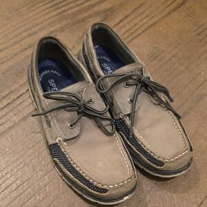 Sperry Men's Tan and Black Boat Shoes